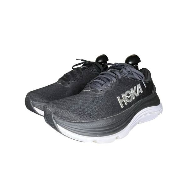 ***Sold*** Mens Hoka One One Gaviota 5 Cushioned Running Shoes Size 8.5 Black - Picture 2 of 7